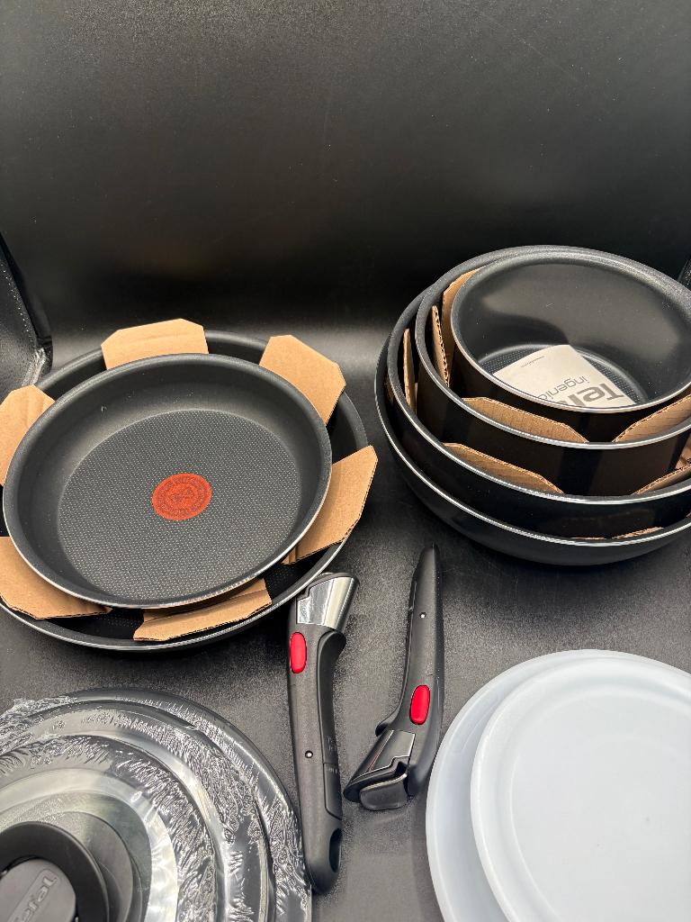 Tefal Ingenio Easy Cook & Clean - Pannenset - 13-deli, Pannenset, Ophalen of Verzenden, Zo goed als nieuw, Rvs