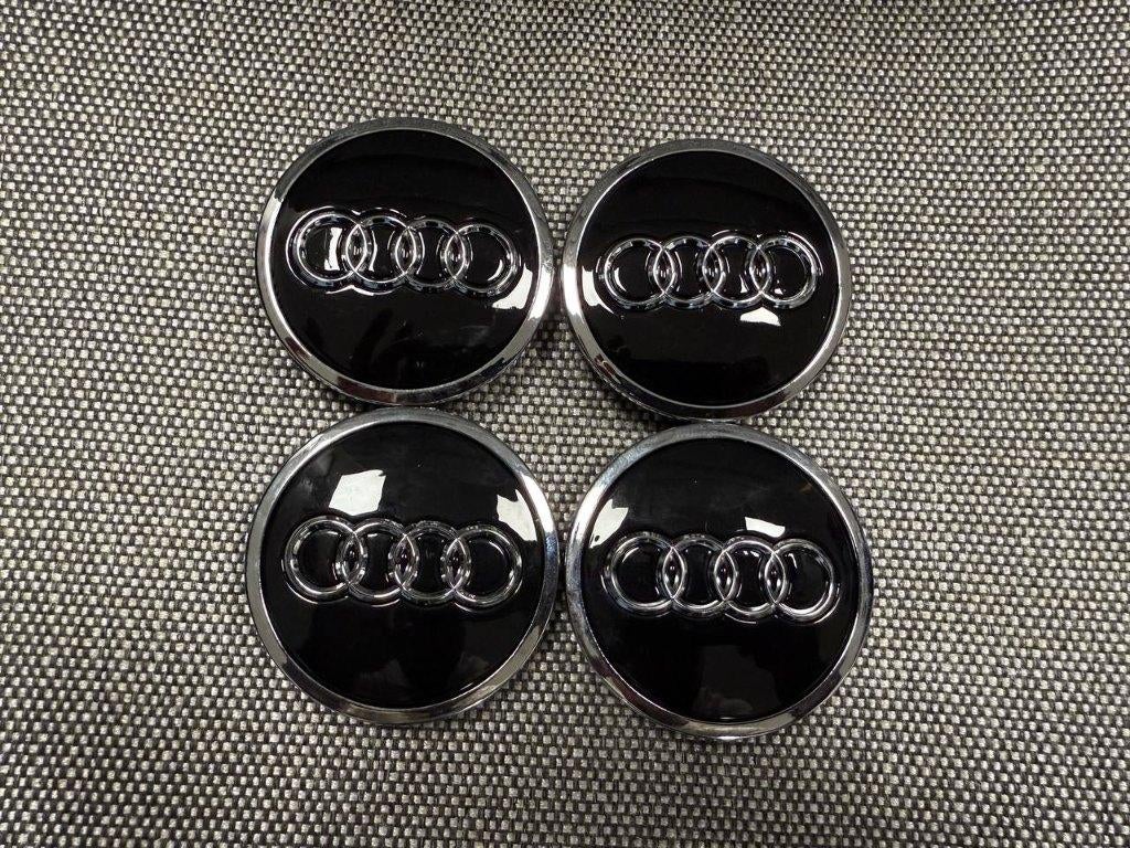 Nieuwe Audi 61mm Zwart Naafdoppen Naafkapjes Naafkappen, Ophalen of Verzenden