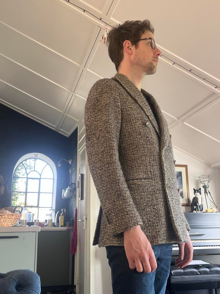 SuitSupply Mohair Double Breasted Jasje, Kleding | Heren, Kostuums en Colberts, Ophalen of Verzenden, Zo goed als nieuw, Maat 48/50 (M)