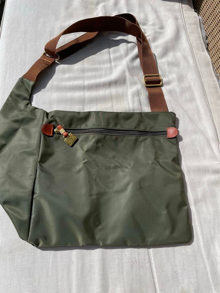 Brics schoudertas groen, Ophalen of Verzenden, Zo goed als nieuw, Groen, Overige merken