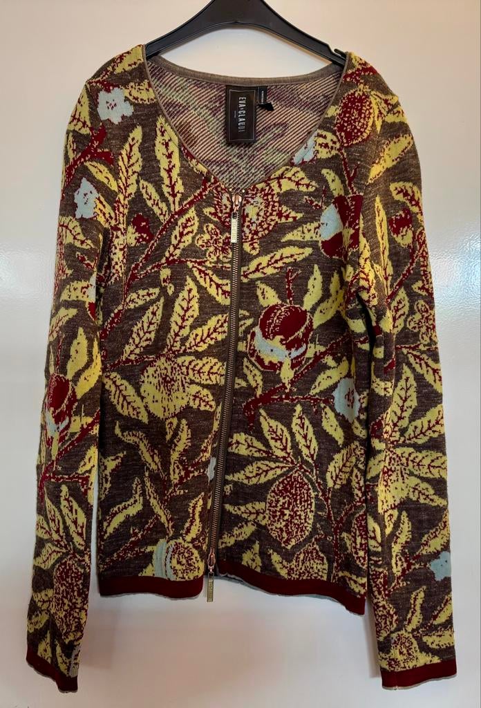 Zgan kort vestje van Eva & Claudi maat S, Ophalen of Verzenden, Zo goed als nieuw, Maat 36 (S), Bruin