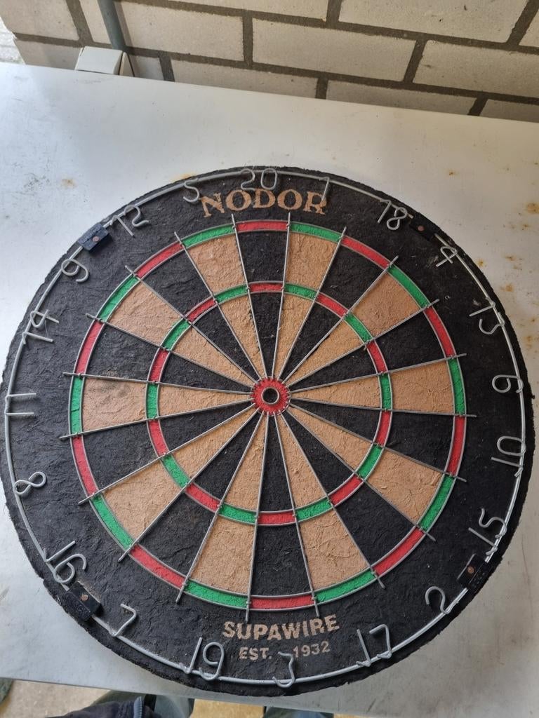 Nodor Supawire Dartbord - Klassiek en Duurzaam, Ophalen of Verzenden, Gebruikt, Dartbord
