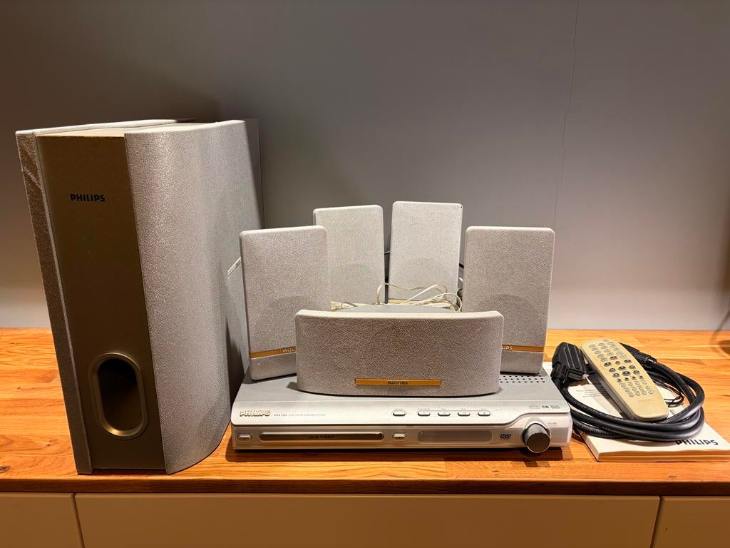 Philips HTS3300 DVD Home Theater Systeem met 5.1 Geluid, Ophalen, Philips, Gebruikt, 70 watt of meer