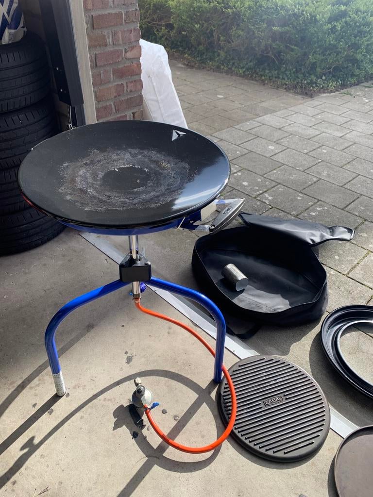 Oude cadac skottel, Ophalen, Gebruikt