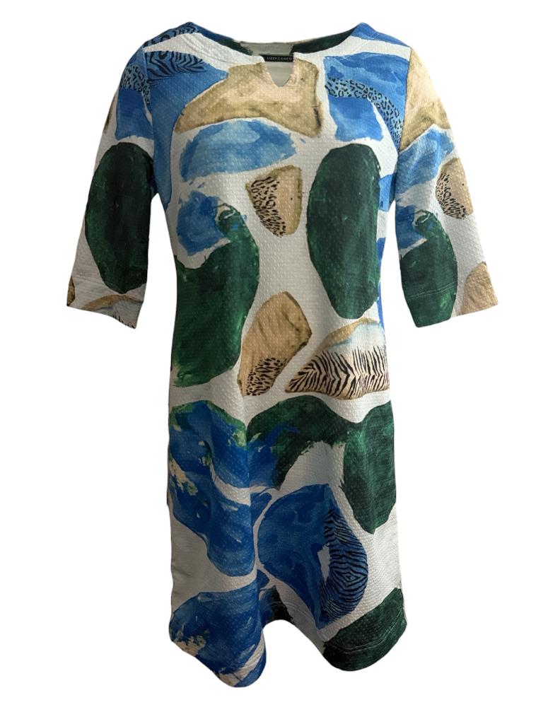 Lizzy & Coco jurk L, Maat 38/40 (M), Bruin, Ophalen of Verzenden, Zo goed als nieuw