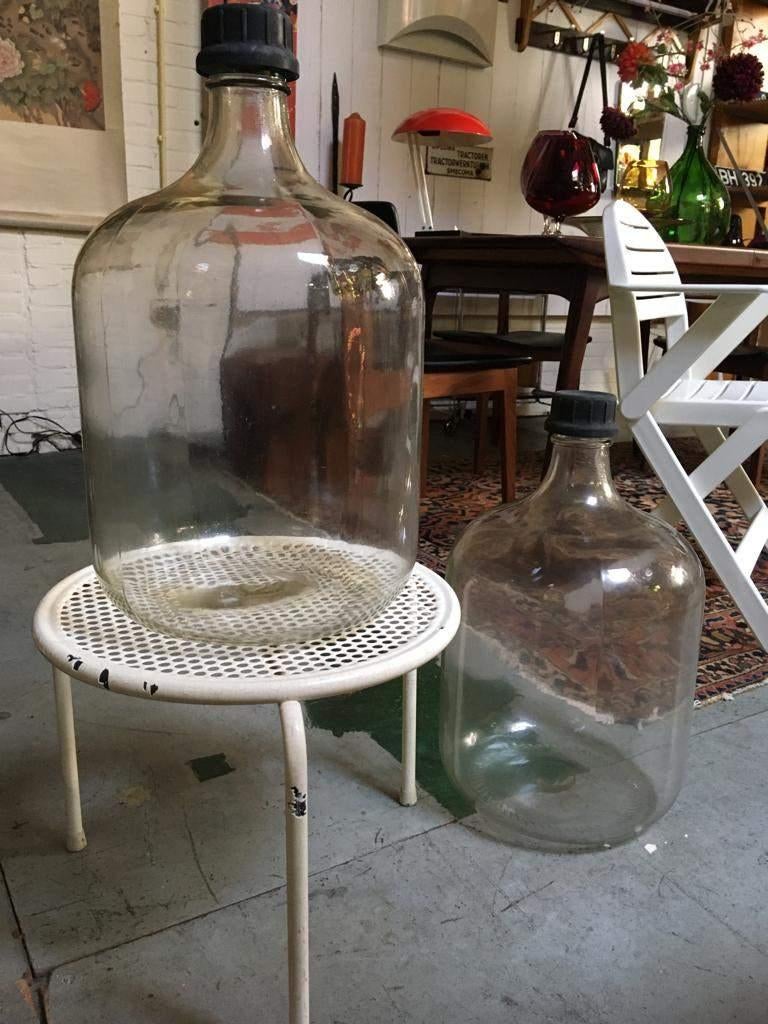 1) Grote oude 25 liter gist - bol flessen., Ophalen
