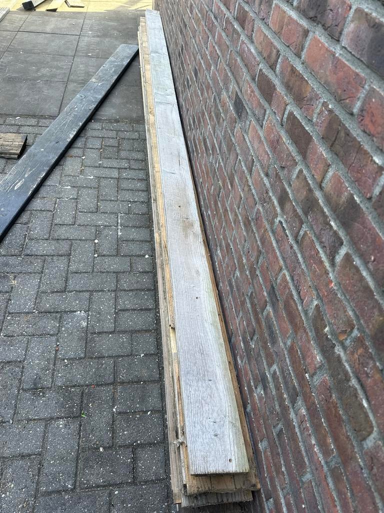 Douglas Rabat delen gebruikt, Doe-het-zelf en Verbouw, Hout en Planken, Gebruikt, 25 tot 50 mm, Ophalen of Verzenden, Plank