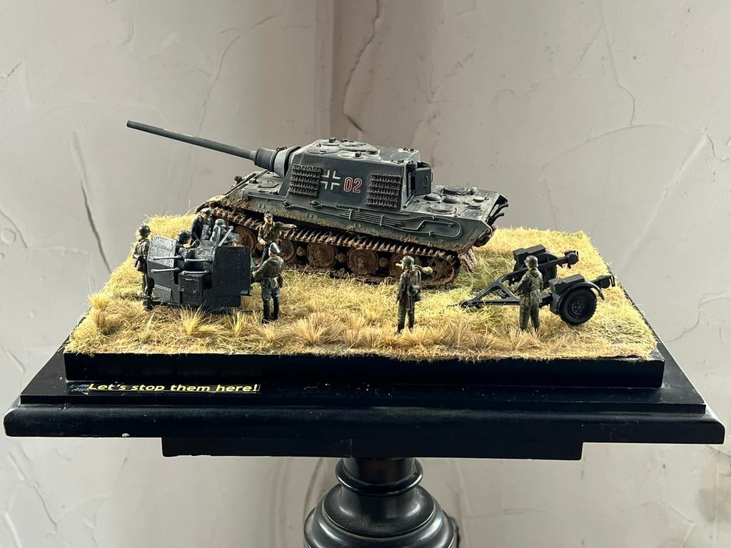 Diorama Wo2 1/35, Hobby en Vrije tijd, Modelbouw | Figuren en Diorama's, Ophalen of Verzenden, Zo goed als nieuw, 1:35 tot 1:50