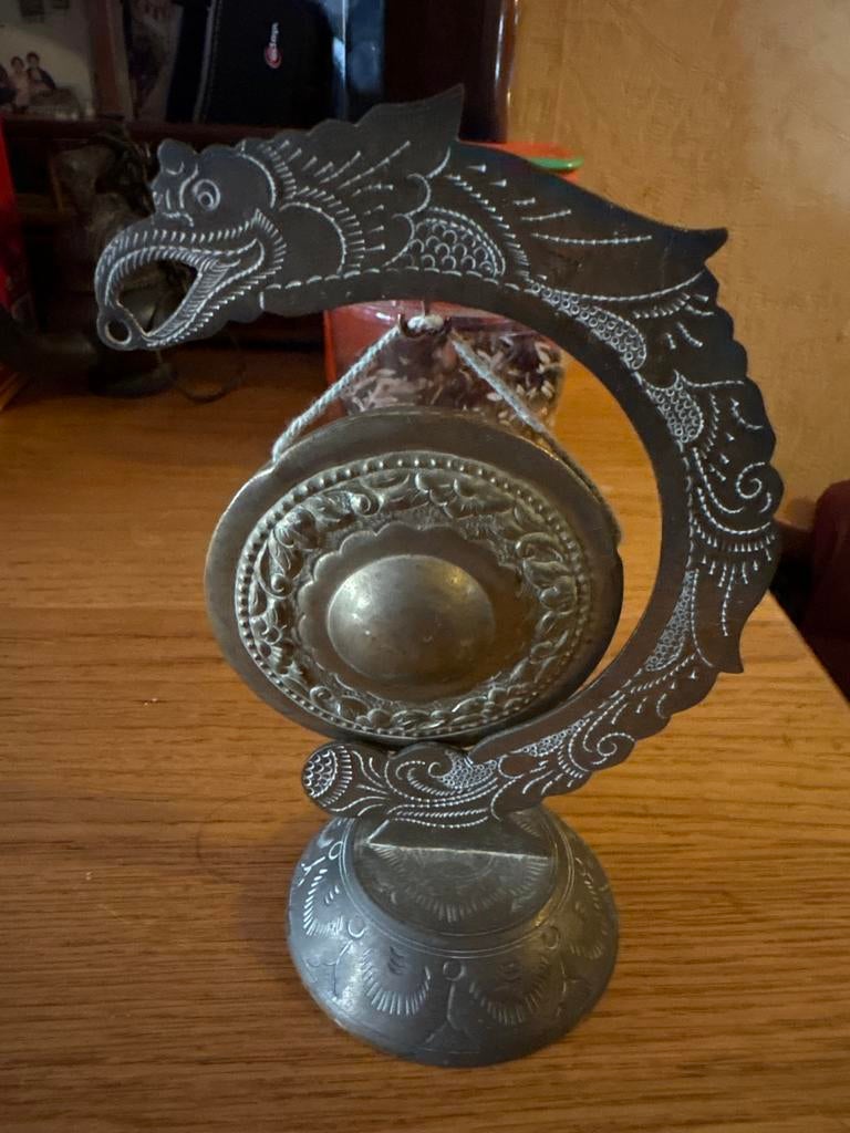 Decoratieve Oosterse Gong met Drakenmotief, Antiek en Kunst, Ophalen of Verzenden