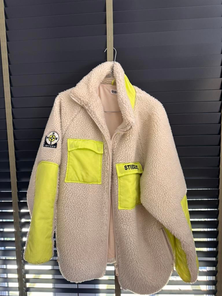 gewilde Stieglitz teddy jas, Ophalen, Gedragen, Maat 36 (S), Beige