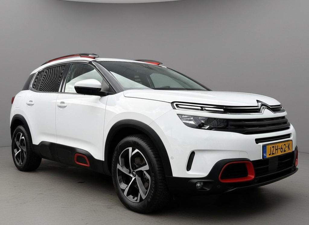 Citroen C5 Aircross 1.2 Airco Carplay Cruise Led Camera 2019, Stof, Gebruikt, Zwart, C5 Aircross