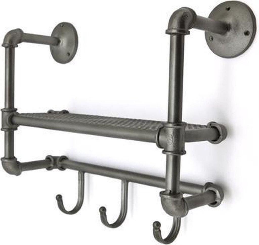 By Boo - Metalen Furnilux Kapstok / Jassen Rek * ZGAN *, Wandkapstok, Ophalen of Verzenden, Zo goed als nieuw, Minder dan 100 cm