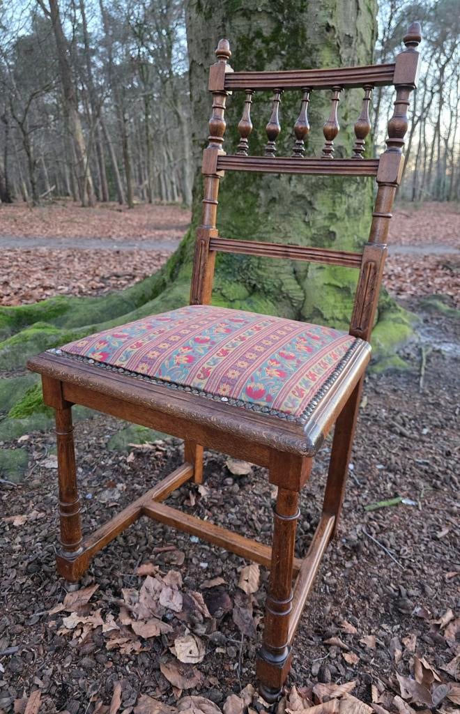 Set van 6 houten stoelen – klassiek & sfeervol, Ophalen, Gebruikt, Bruin, Vijf, Zes of meer stoelen