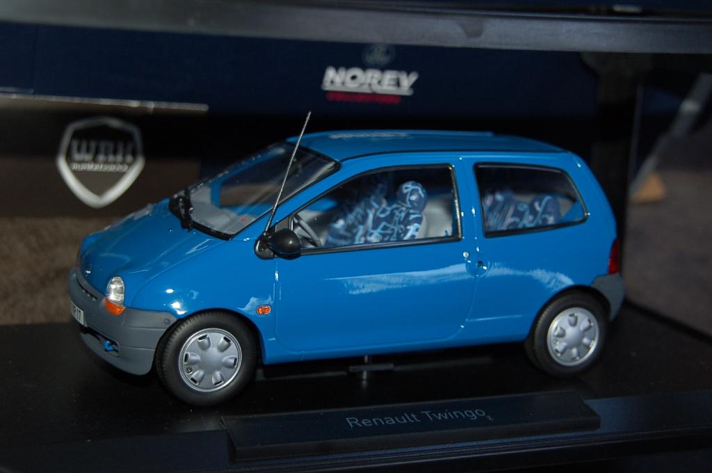 1:18 RENAULT TWINGO 1995 cyan blue Norev 185295 in doos WRH, Verzenden, Zo goed als nieuw, Auto, Norev