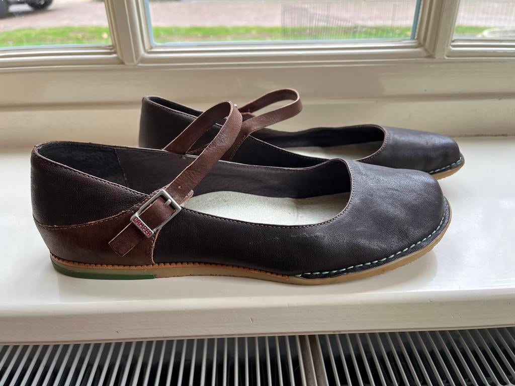 Camper schoenen bruin leer maat 41, Ophalen of Verzenden, Zo goed als nieuw, Bruin, Instappers