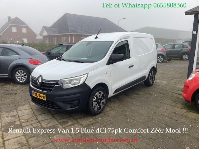 RENAULT Express Van 1.5 Blue dCi 75pk Comfort Zéér Mooi !, Gebruikt, Euro 6, 4 cilinders, Renault