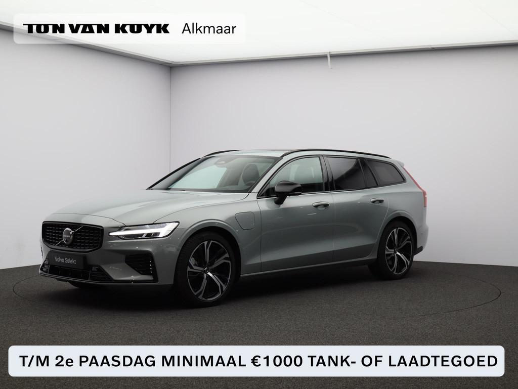 Volvo V60 T8 455PK Plug-in hybrid AWD Plus Dark / Panoramada, Automaat, Stof, Gebruikt, 4 cilinders