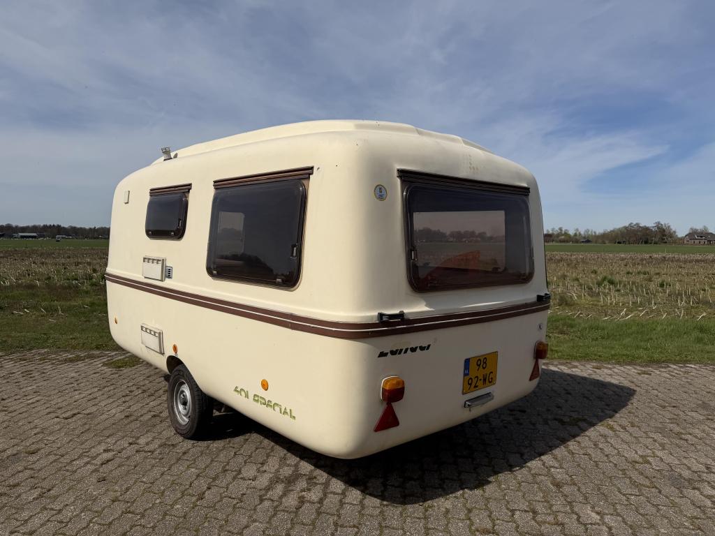 Lander Graziella 401, Caravans en Kamperen, Caravans, Overige merken, Overige typen, Koelkast, Bedrijf