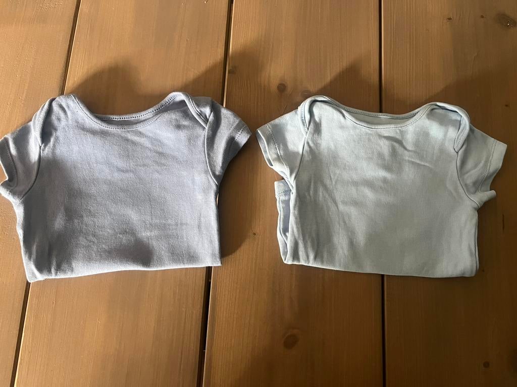 Romper set blauw 80 onderkleding rompertje babykleding blue, Verzenden, Zo goed als nieuw, Jongetje of Meisje, Nacht- of Onderkleding
