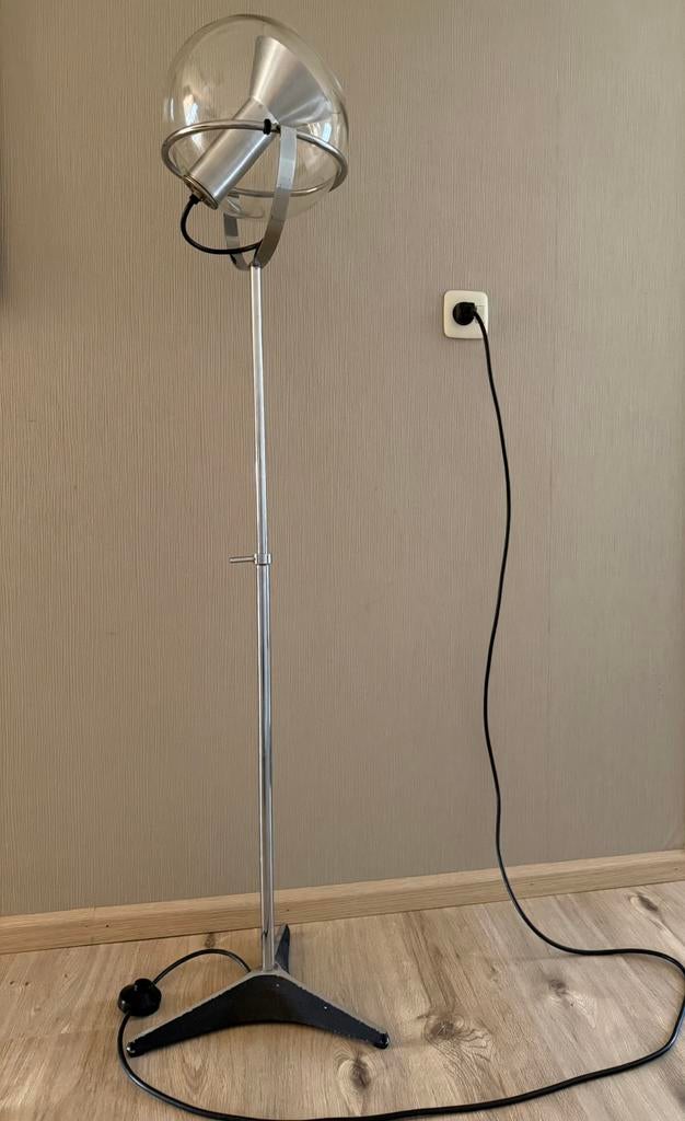 Vintage Raak Frank Ligtelijn Globe vloerlamp, Ophalen, Gebruikt, Metaal, 150 tot 200 cm
