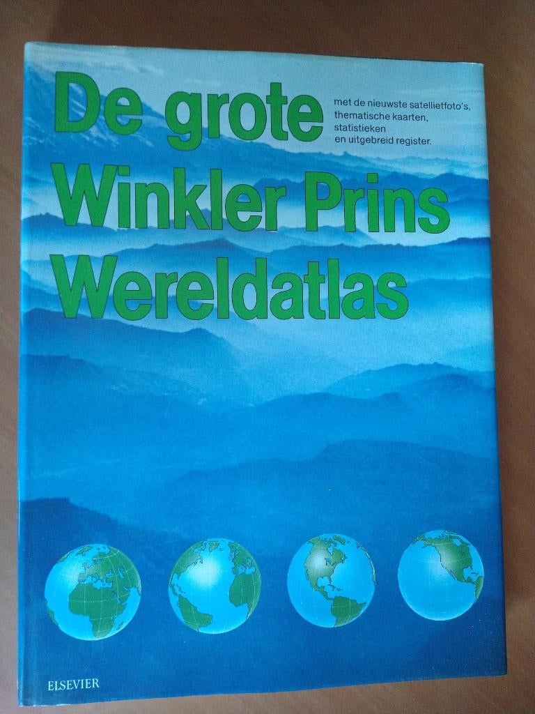 De grote Winkler Prins Wereldatlas, Boeken, Atlassen en Landkaarten, Overige atlassen, Ophalen of Verzenden, Zo goed als nieuw