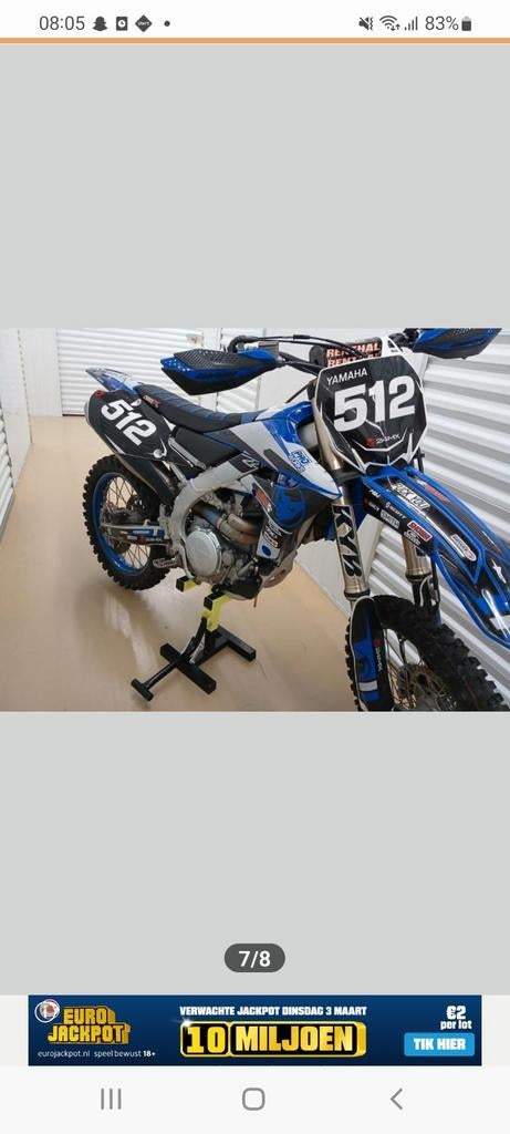 Yamaha YZ450F 2023 - Zo goed als nieuw, Fietsen en Brommers, Ophalen of Verzenden, Zo goed als nieuw, Yamaha