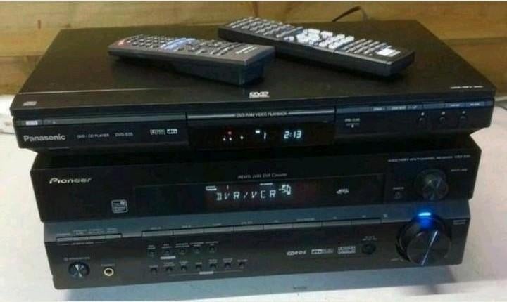 Pioneer vsx-515 receiver + panasonic cd dvd speler dvd-s35, Ophalen of Verzenden