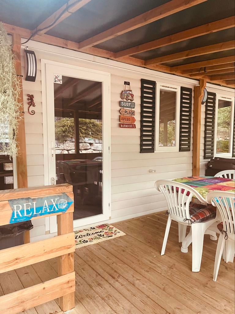 Te huur 6 persoons stacaravans Côte d’Azur, Vakantie, Zwembad, In bos, Landelijk