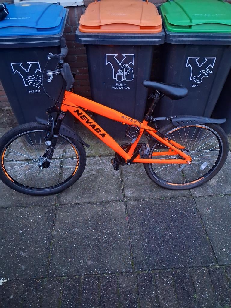 Neon orange altec nevada mountin bike, 24 inch of meer, Staal, Ophalen of Verzenden, Zo goed als nieuw