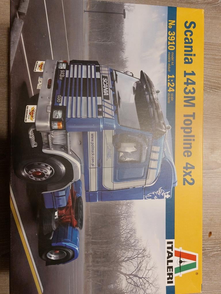 Italeri Scania 143M Topline 4x2 - 1:24 Model Truck, Italeri, Groter dan 1:32, Nieuw, Ophalen of Verzenden