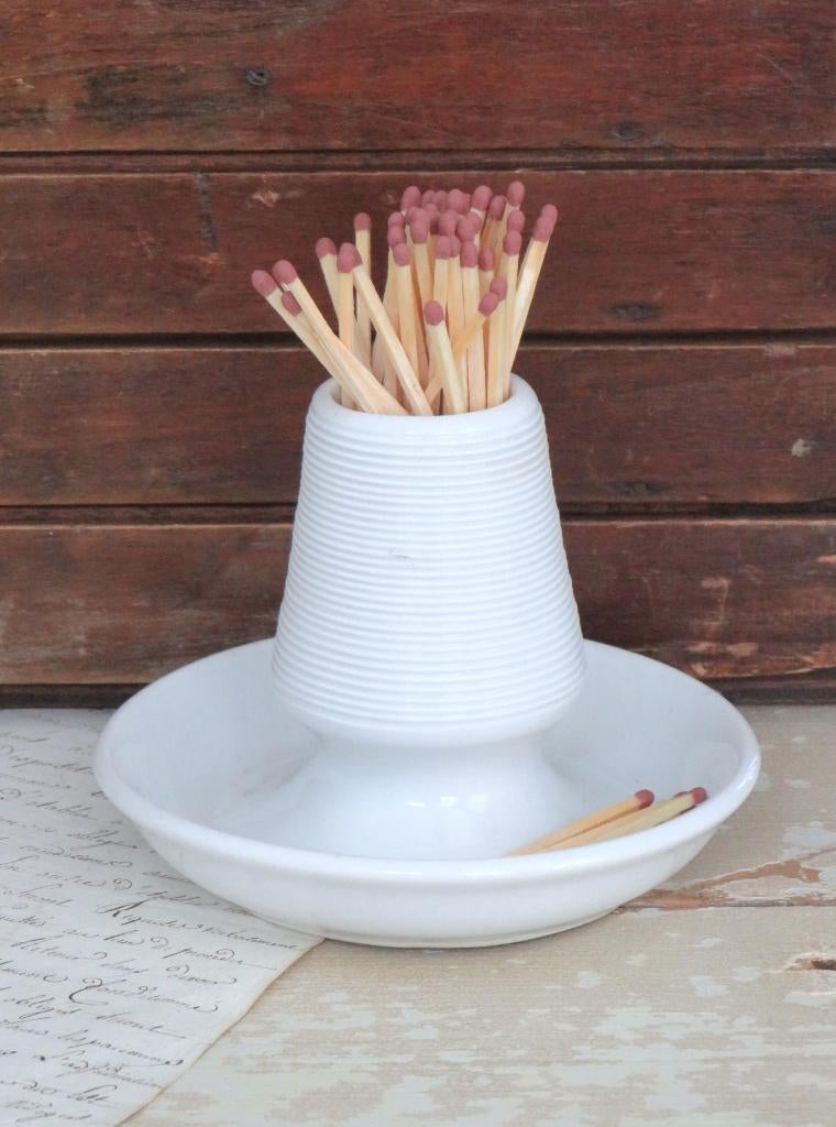 Antieke Franse pyrogène/ luciferhouder, Ophalen of Verzenden