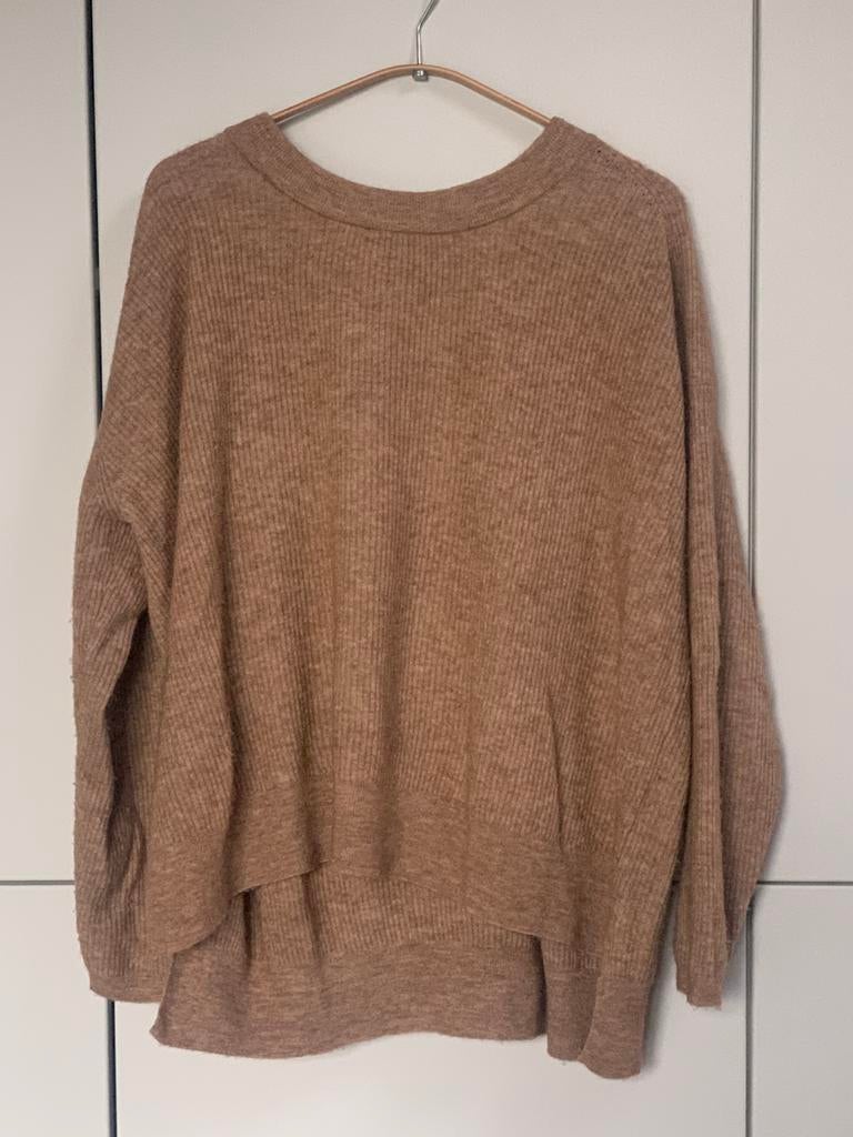 Humanoid trui bruin/roze, Kleding | Dames, Truien en Vesten, Verzenden, Gedragen, Maat 42/44 (L), Bruin