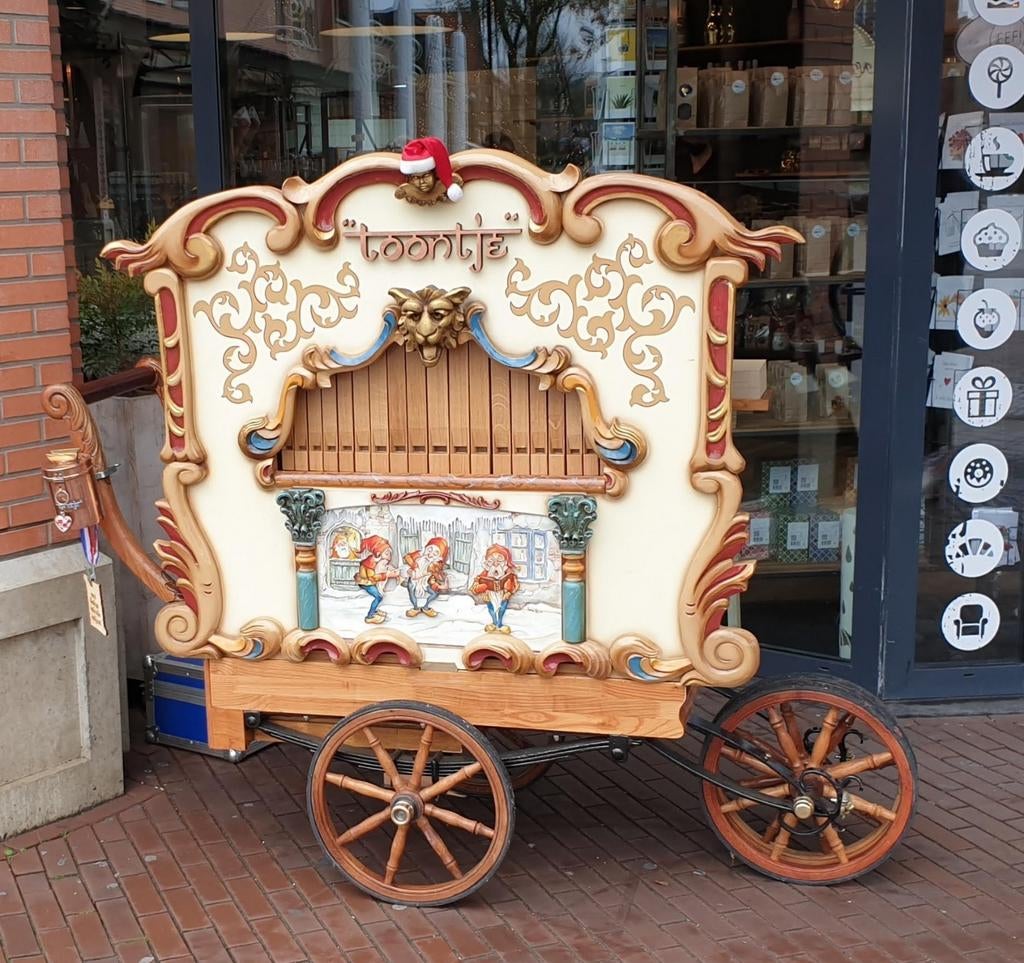 Draaiorgel "Toontje" (ver)huur nostalgisch entertainment, Ophalen, Gebruikt