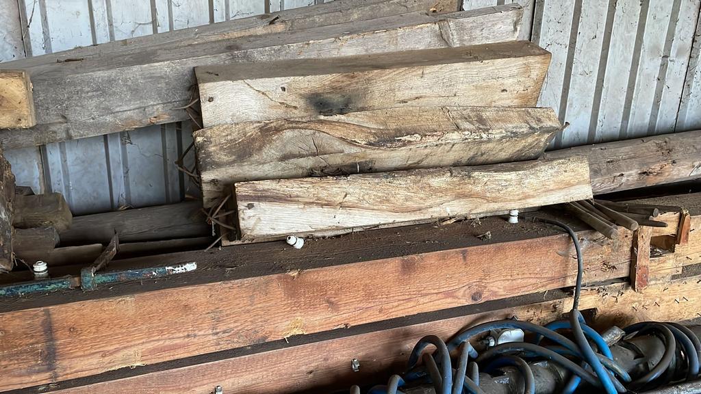 Oude Gebinten en Balken, Ophalen, Gebruikt, Hardhout, 250 cm of meer
