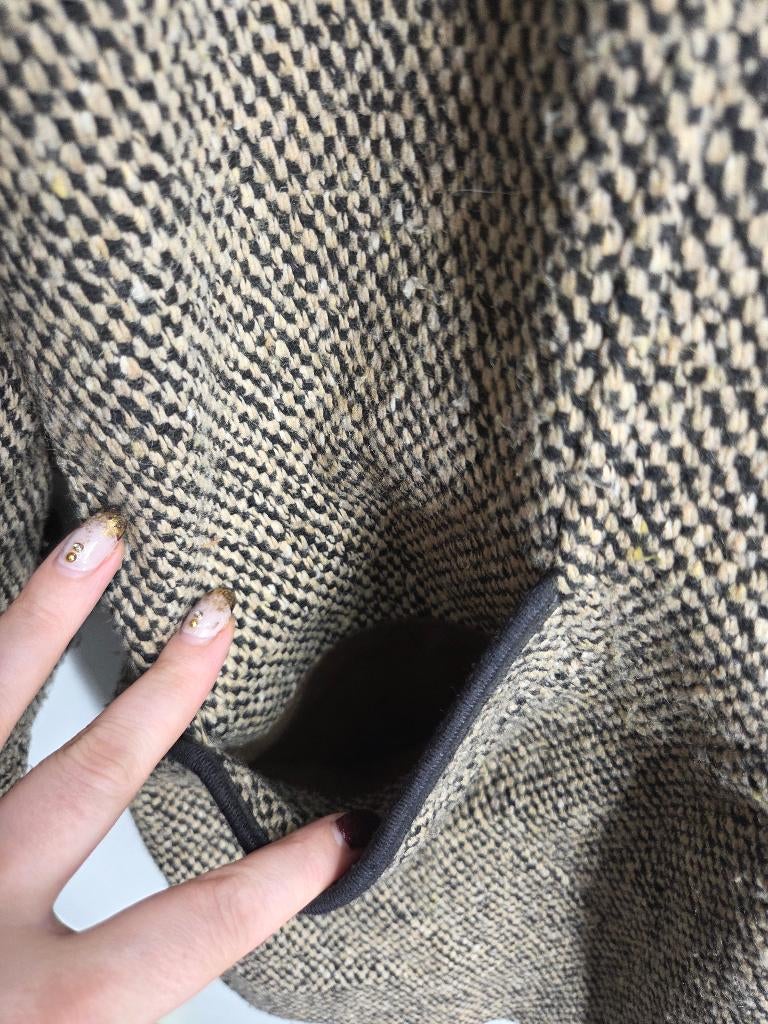 Marcona luxe wollen mantel / jas – wol & angora – maat 40, Bruin, Marcona, Marcona, Ophalen of Verzenden