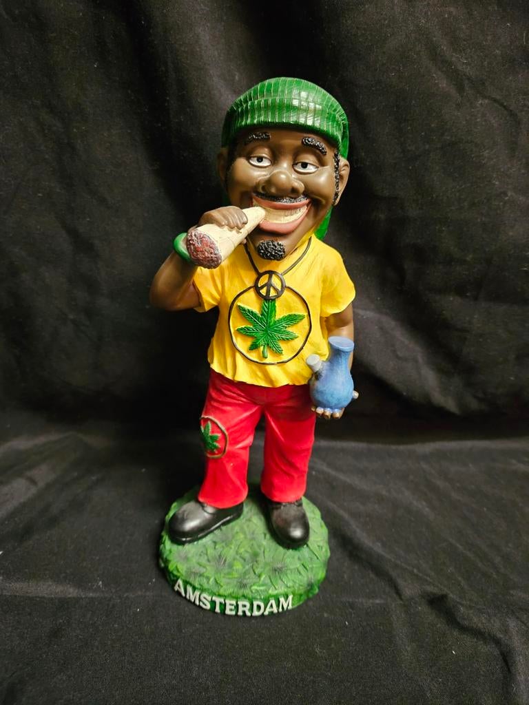 Rasta man met waterpijp 26cm, Ophalen of Verzenden, Nieuw, Mens