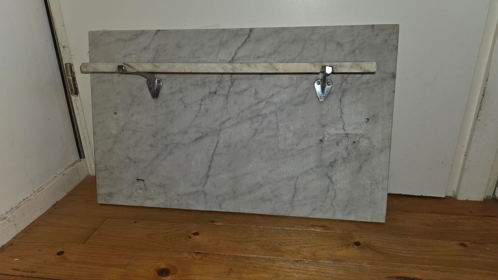 Planchet, wit marmer, Ophalen of Verzenden, Hout, Wandkapstok, Minder dan 100 cm