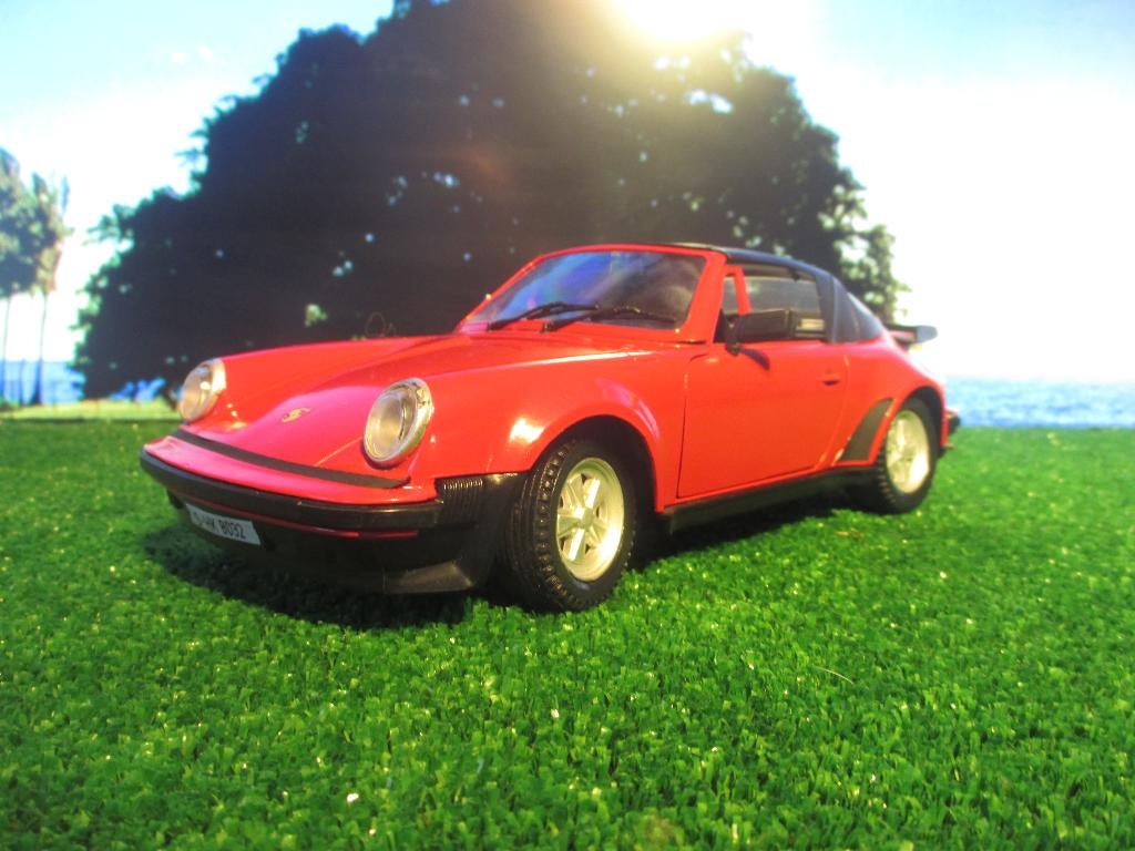 1/16 Porsche 930 911 Cabrio Turbo Soft Top - Polistil Rood, Ophalen of Verzenden, Zo goed als nieuw, Overige merken