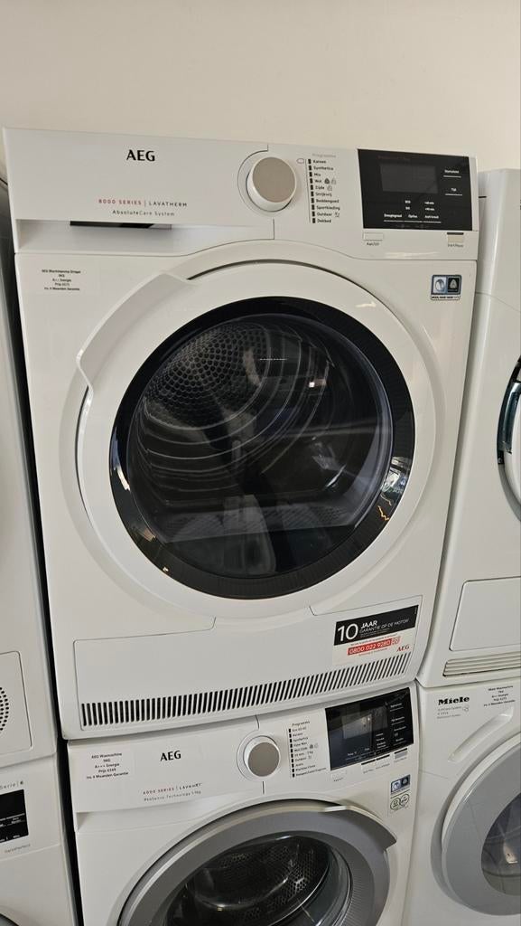 AEG T8DB84GW  Warmtepomp Droger A++ /8KG