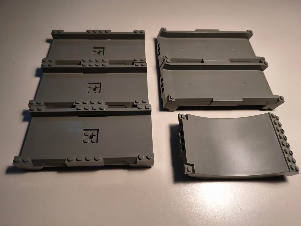 6 Baan stukken van Lego set 4586 stunt race track igst, Ophalen of Verzenden, Gebruikt, Complete set, Lego