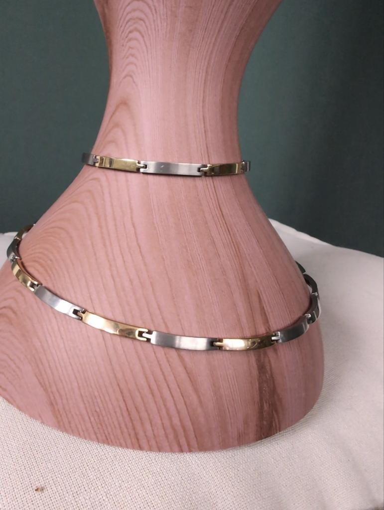 Boccia Titanium Ketting & Armband + Verlengstukken, Overige materialen, Verstelbaar, Ophalen of Verzenden, Zo goed als nieuw