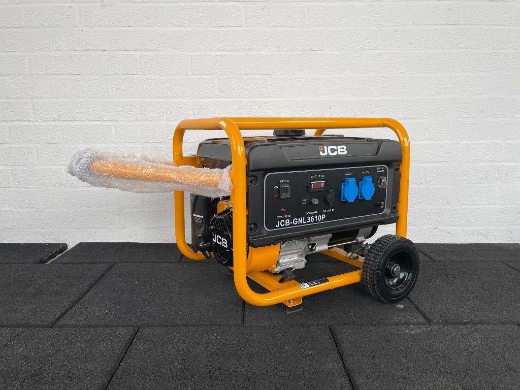 JCB GNL3610P aggregaat (3,6 kW/ 4,5 KvA / 230V / bj. 2025), Ophalen, Nieuw, Minder dan 5 kVA, Benzine