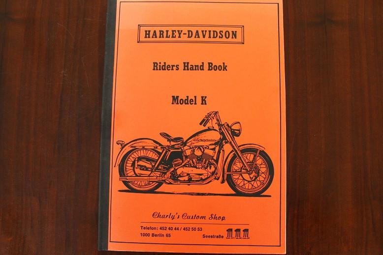 Harley Davidson model K KH 1953 riders handbook, Ophalen of Verzenden, Harley-Davidson of Buell
