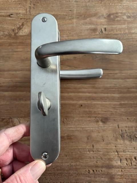 klinkstel, Ophalen, Gebruikt, Rvs, Klink of Kruk