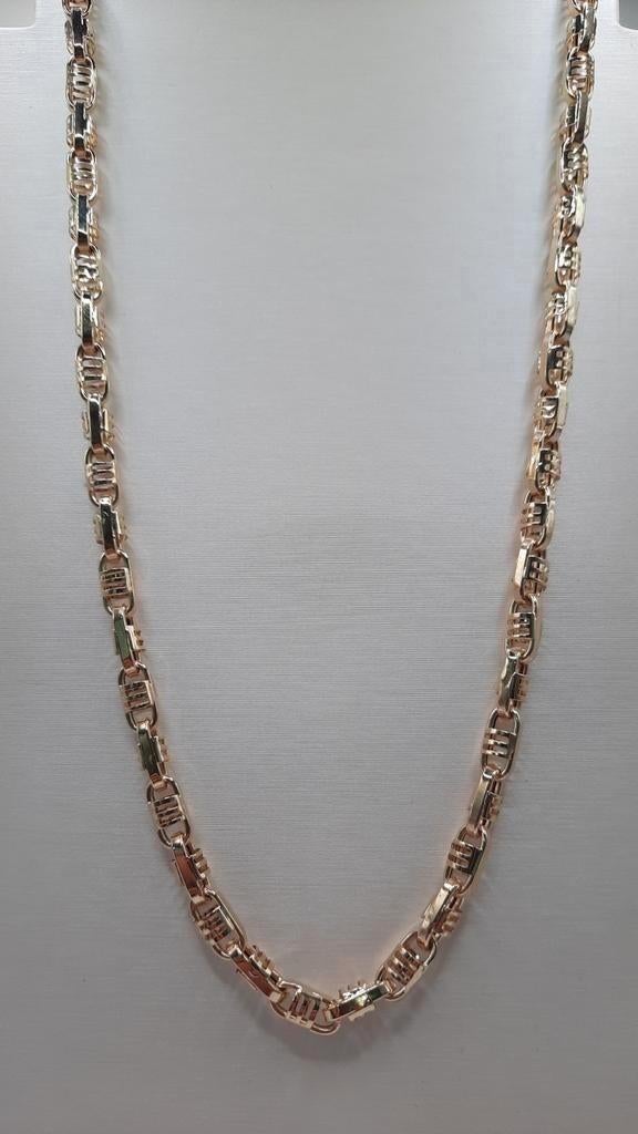 gouden fantasie ketting 14kt, Www.bredajuwelier.nl, Nieuw, Ophalen of Verzenden, Www.bredajuwelier.nl