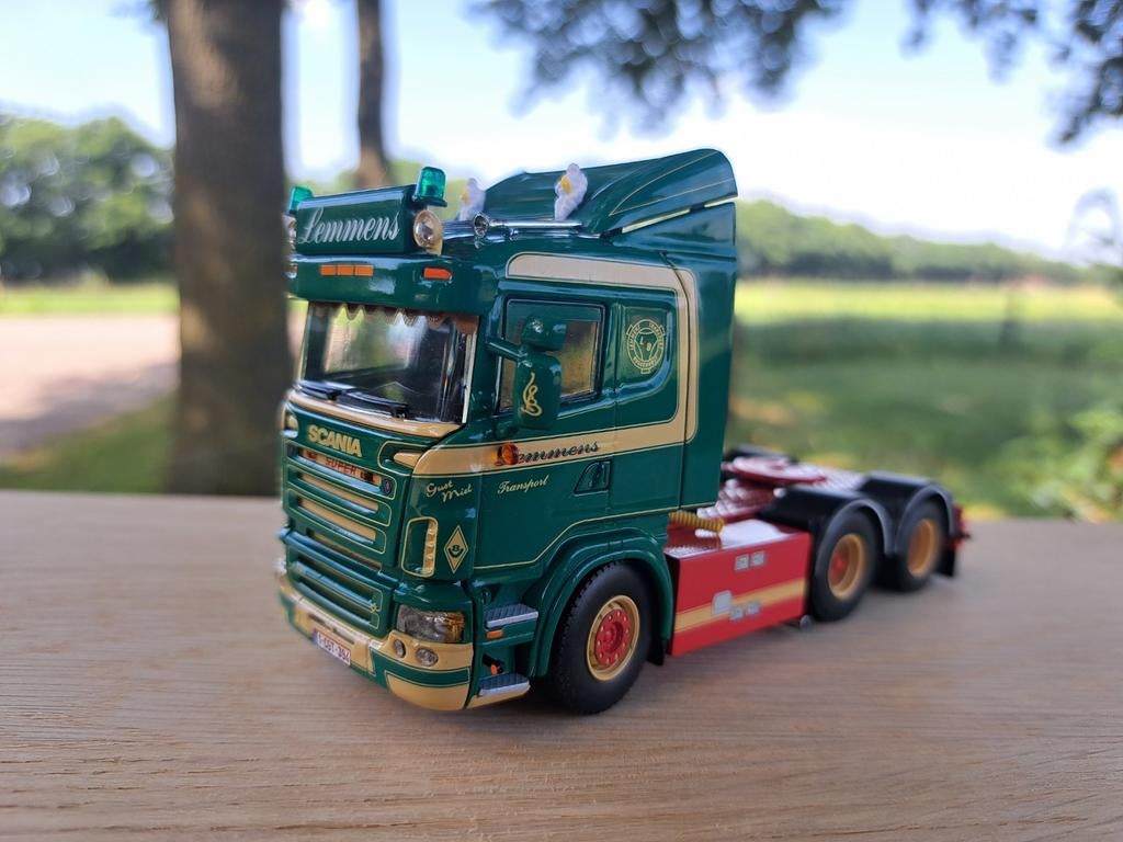 WSI Scania R5 flat Roof 6x2 van Lemmens, ., Nieuw, Ophalen of Verzenden, .