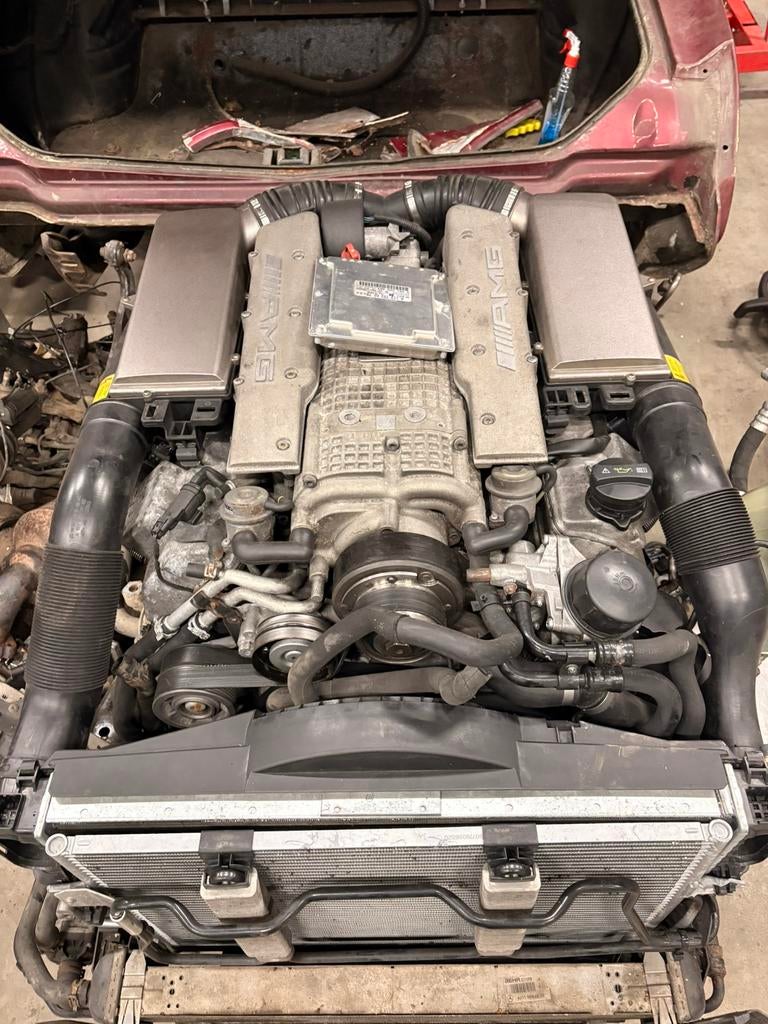 Complete mercedes m113k motor met bak e55 amg, Ophalen
