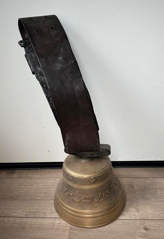 Antieke Zwitserse bronzen koebel Alb Gusset Uetendorf, Ophalen