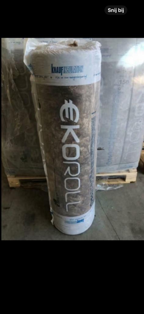 Koopje nu aanbieding knauf expert glaswol 100mm€3,00 pm2 inc, Doe-het-zelf en Verbouw, Isolatie en Afdichting, Ophalen, Dakisolatie