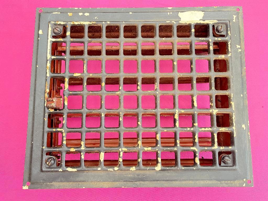 Gietijzeren ventilatie rooster, ontluchting roosters, muur, Ophalen of Verzenden, Gebruikt